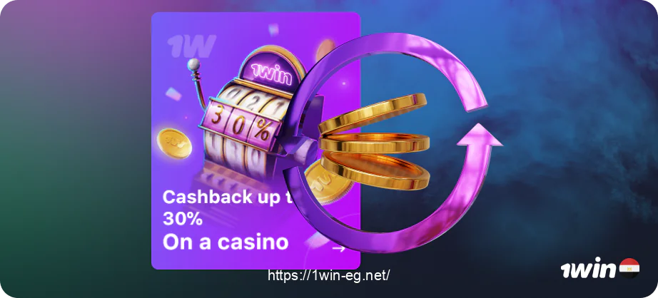 استرداد النقود عبارة عن مكافأة 1win تتيح للاعبين المصريين استرداد نسبة مئوية معينة من المبلغ الذي يخسرونه
